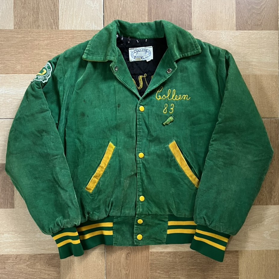 Vintage 70s Rare 1 of 1 USA Chainstitch Clearview Varsity Corduroy Jacket | Carhartt FFA Alternative