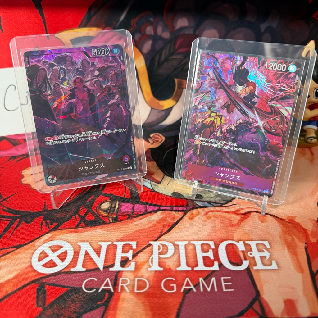 Kartu One Piece Card Game English 2nd Anniversary Set Shanks OP09-001 OP09-004 PL SR Parallel Japane