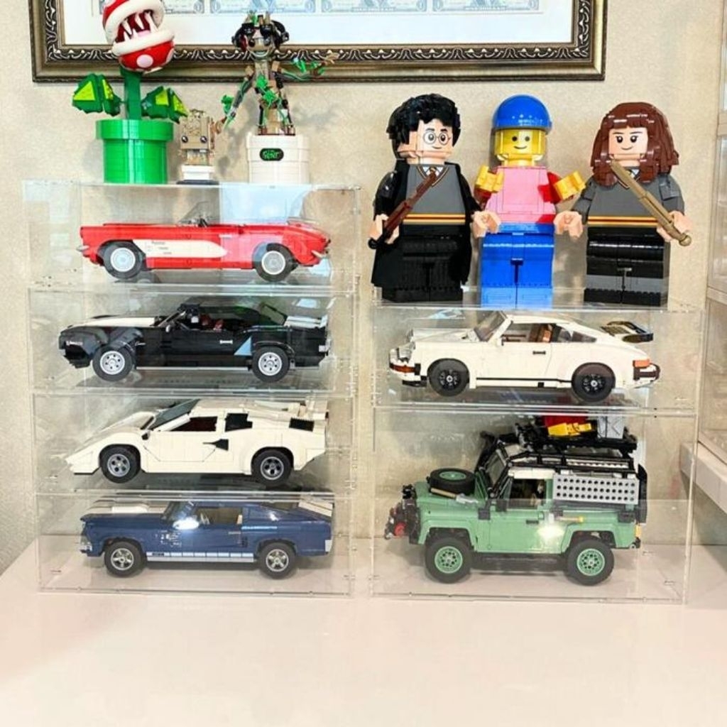 Akrilik Bricks - Box Display Case Untuk LEGO Creator Expert 10265 Ford Mustang Acrylic