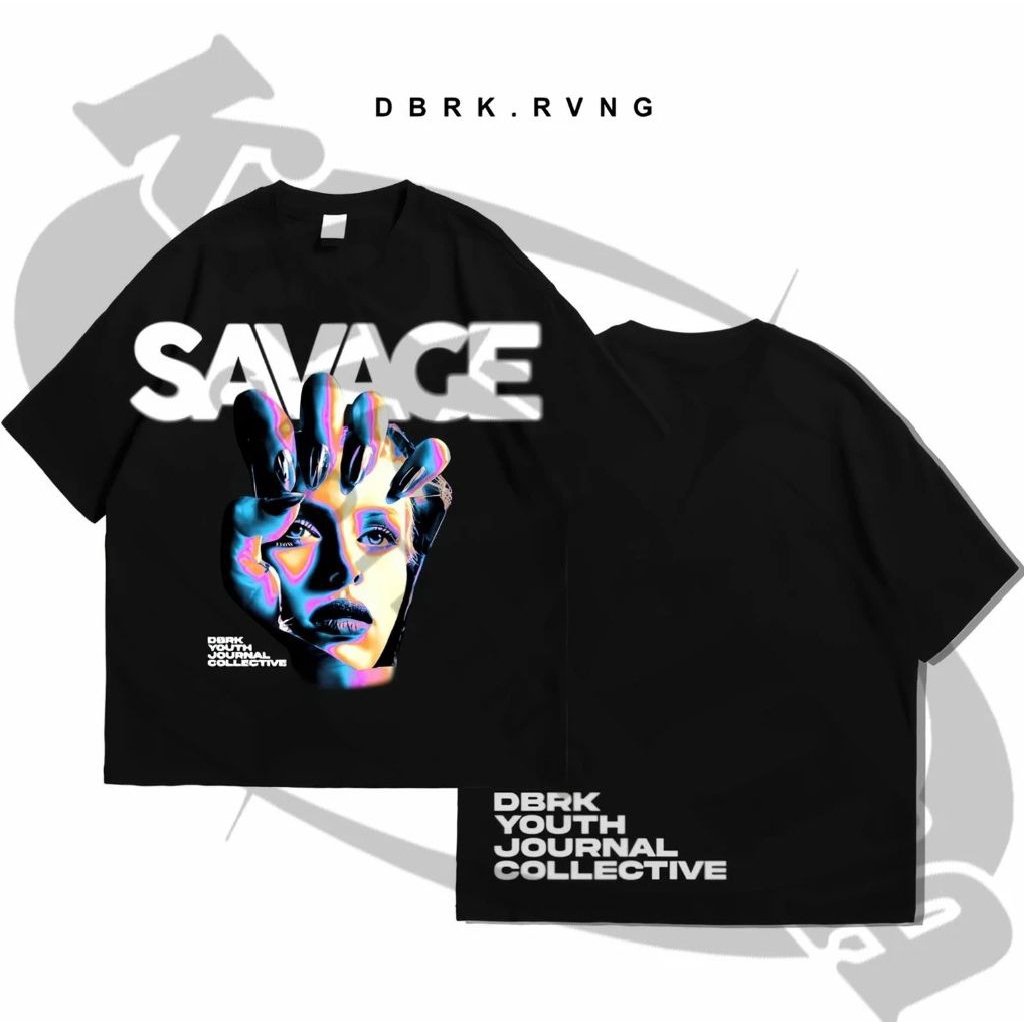 OVERSIZED T-SHIRT - HANDFACE - BLACK - DBRK RVNG kaos kasual,kaos vintages,kaos skena,kaos santai