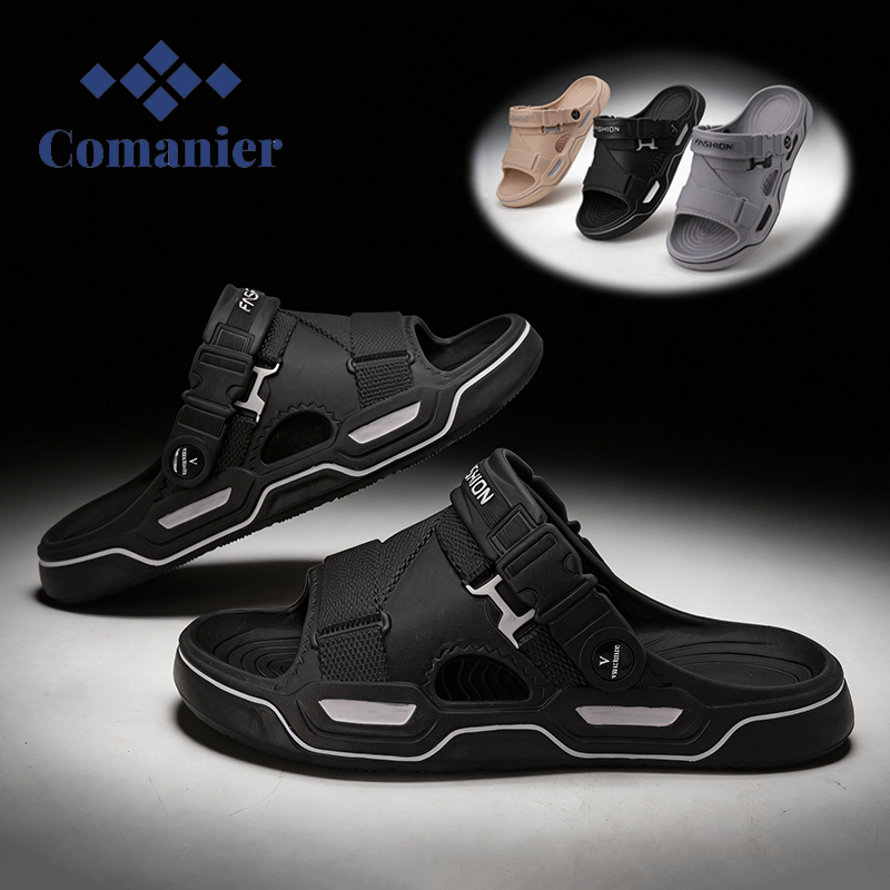 Comanier Sendal Keren Pria Gaya Fashion Sandal Pria Terbaru 2026 Dengan EVA Tumit Belakang