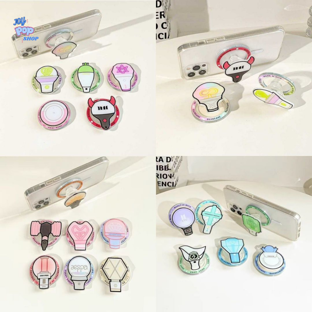 Griptok Magnet Akrilik Lightstick KPOP Babymonster Girls Generation Red Velvet Riize Itzy WayV Super