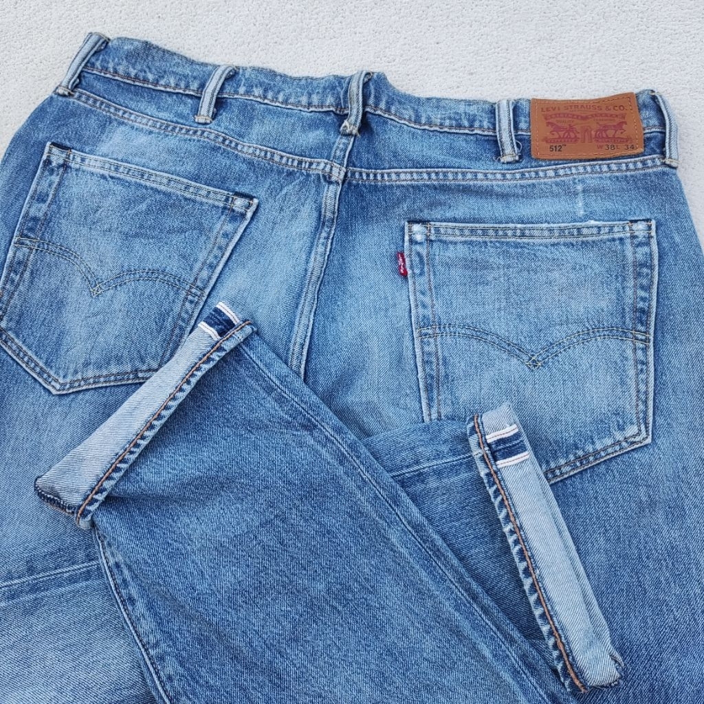 Levis 512™ Selvedge Slim Taper Blue Jeans 28833-0141