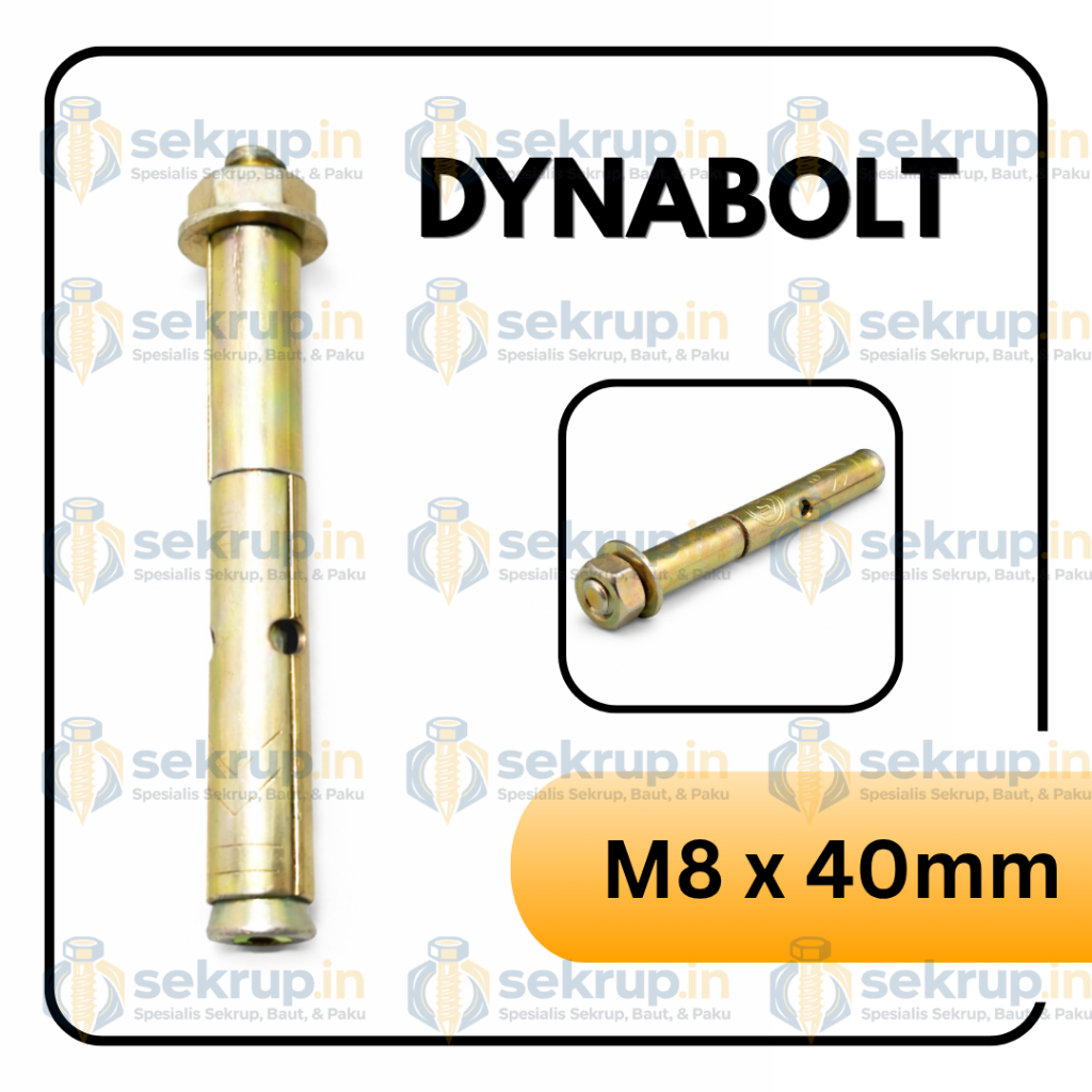 Dynabolt M8 / Baut Beton / Dinabol / Ramset M8x40 / M8x65 / M8x85