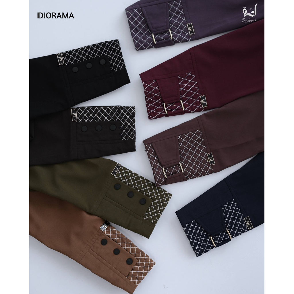 DIORAMA | Demure Anti UV | ByUmmah | Gamis only Mom&Kids
