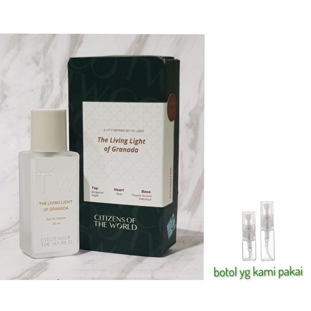 Decant Citizen of The World | 1ml | The Living Light of Granada Cloud Ride Royal Bath in Ubud Tea Ce