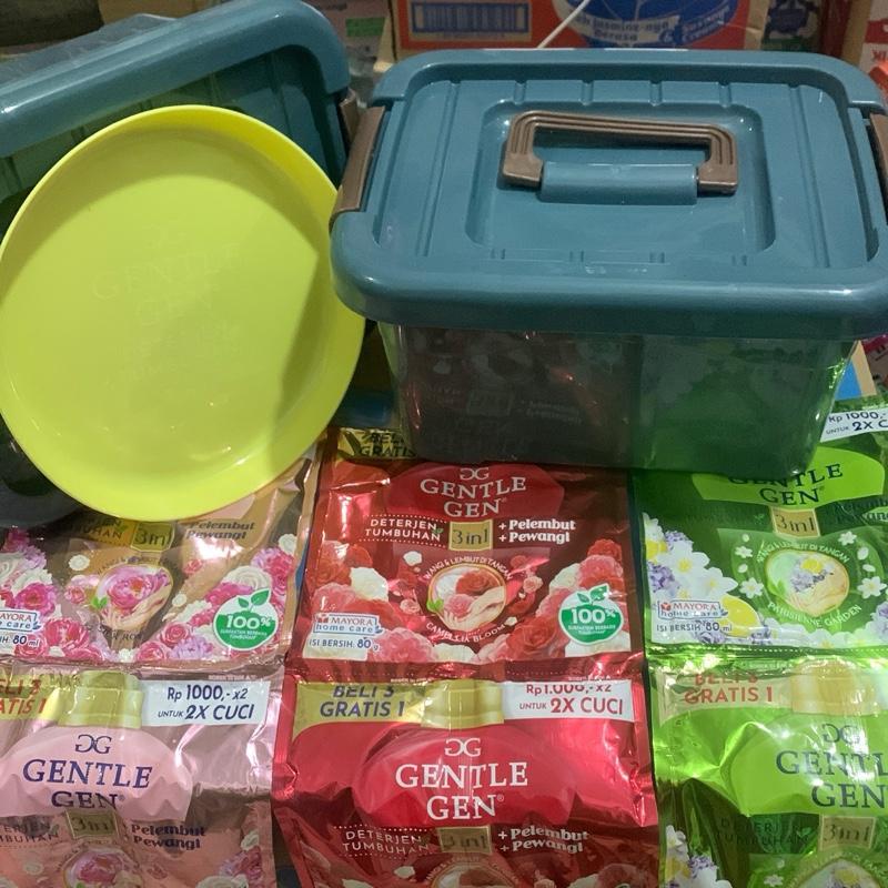Box container + 20 pcs gentengel + 1 Piring