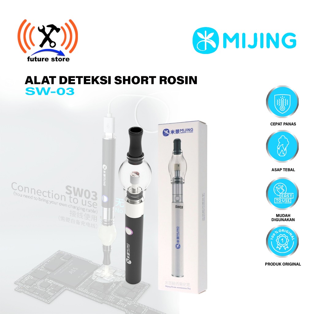 MIJING SW-03 ROSIN DISPENSER SHORT NON ELEKTRIK - ALAT DETEKSI SHORT ROSIN - ROSIN ATOMIZER PEN