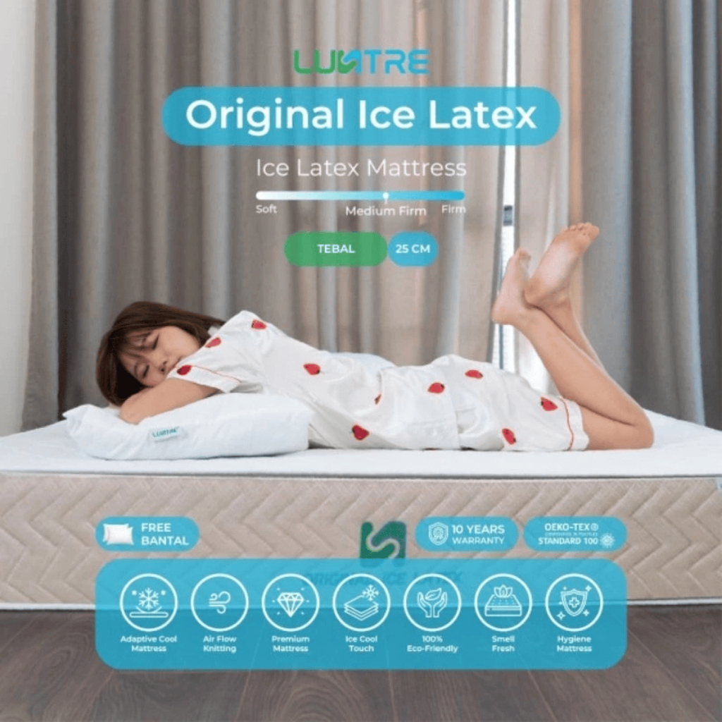 LUSTRE Kasur Original Ice Latex Mattress 20 cm dan 25 cm