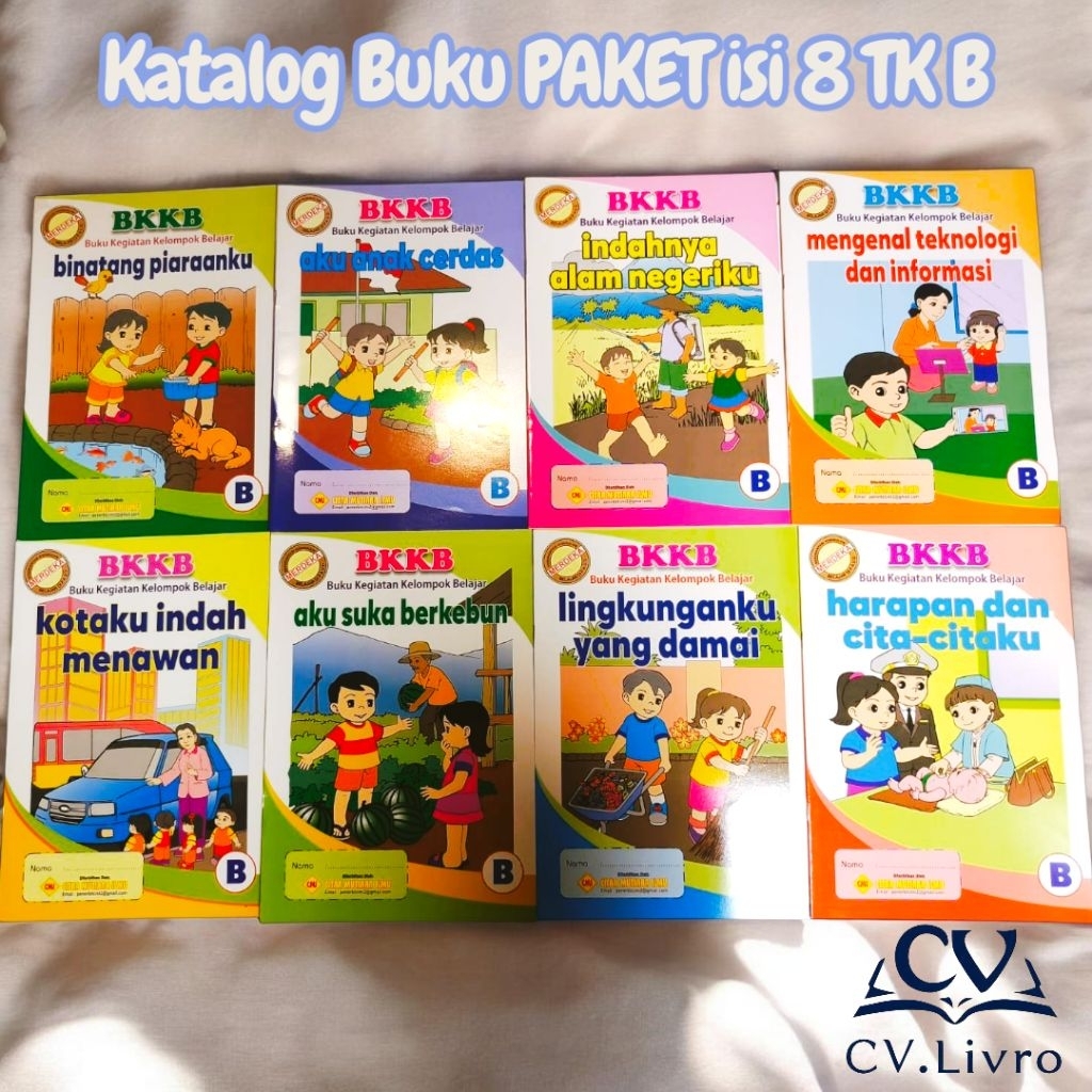 BUKU PAKET isi 8 TK B Kurikulum Merdeka LKS TK B buku Anak