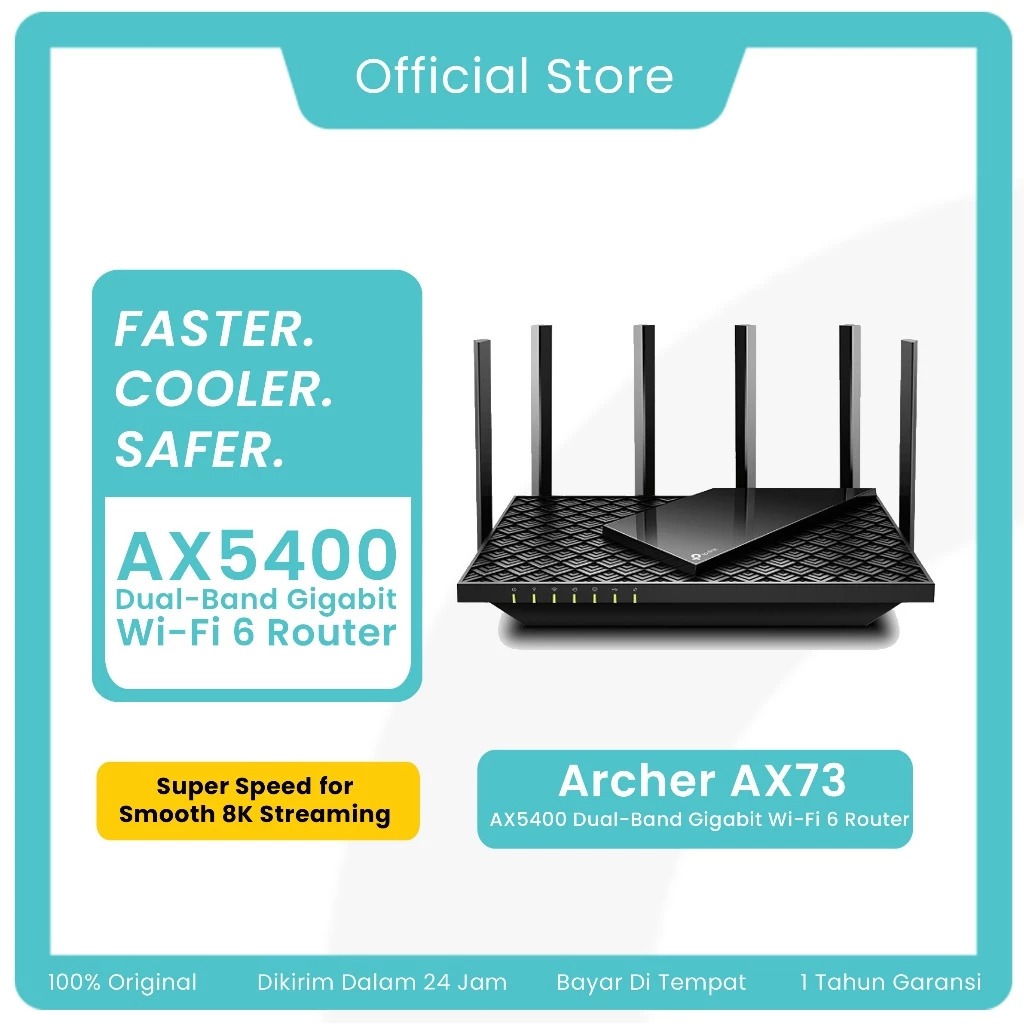 Router WiFi 6 TP-Link Archer AX12 AX1500 - Kecepatan 1.5 Gbps