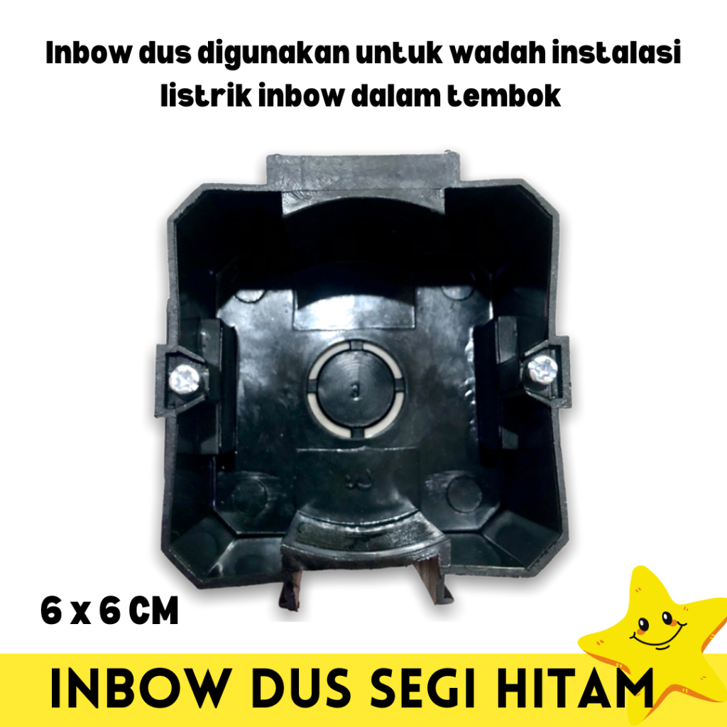 INBOW DUS HITAM / INBOW DOOS /IB DUS / IB DOS / INBOW DOS / KOTAK SAKLAR / TEMPAT SAKLAR TANAM