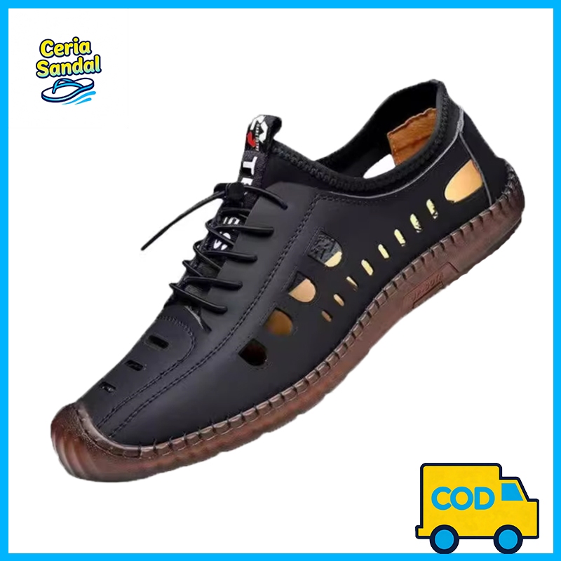 Sepatu Slip on Pria sepatu sandal pria sepatu karet pria sandal pria casual sepatu hiking sepatu san