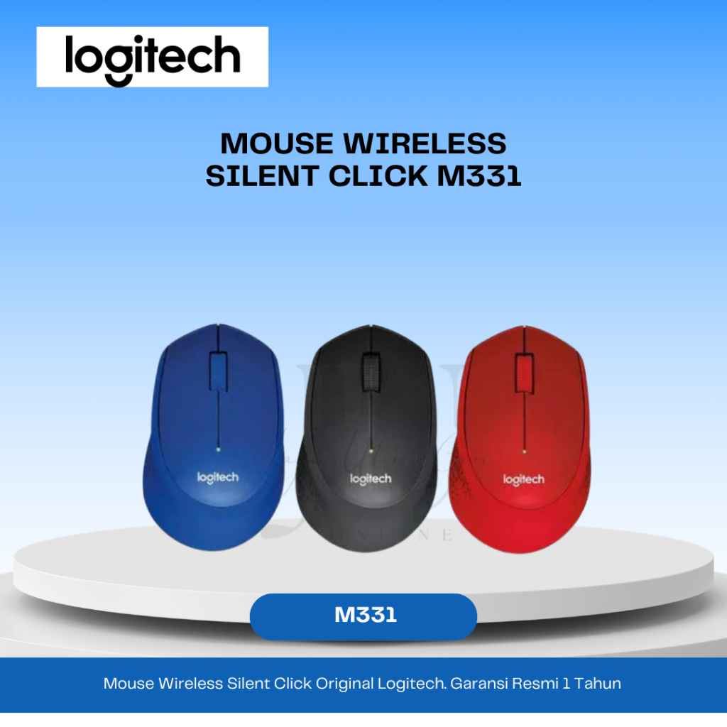 LOGITECH Mouse Wireless Silent Click M331