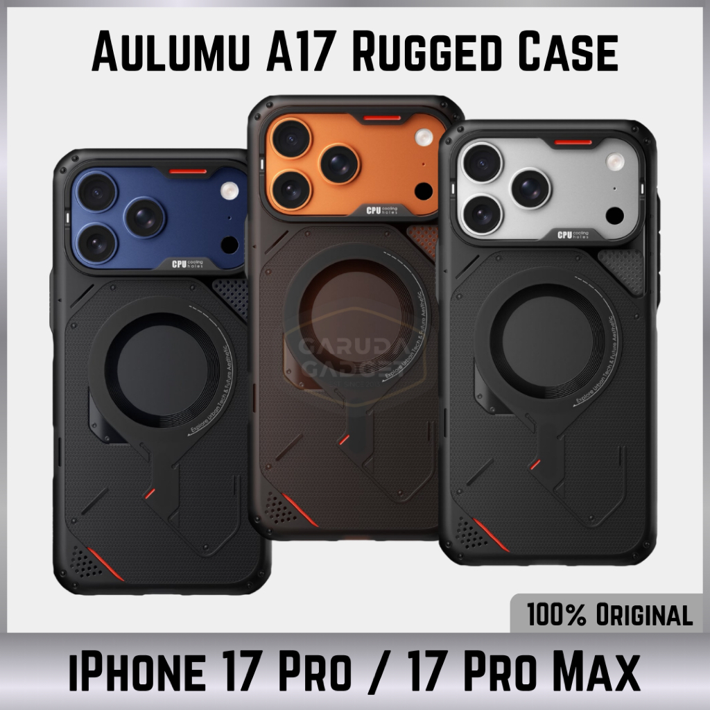Case iPhone 17 Pro Max Aulumu A17 Rugged Outdoor MagSafe Casing Tough Armor Shockproof Full Cover Pr