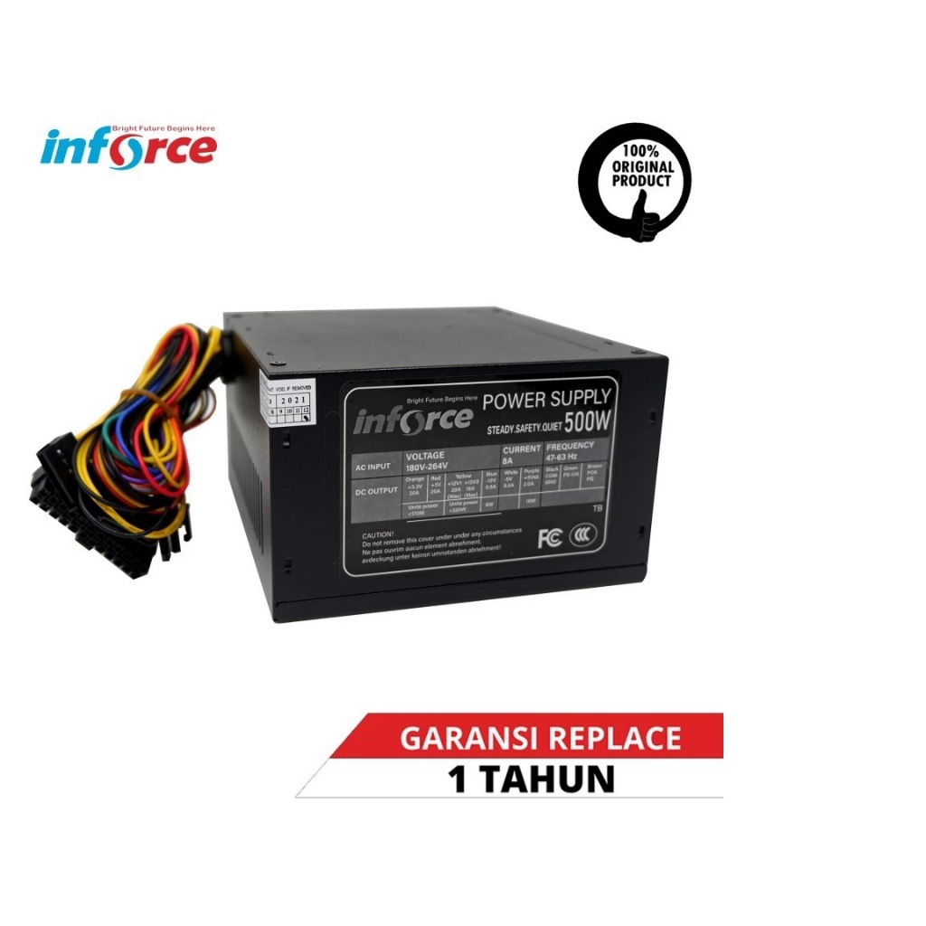 Inforce Power Supply Superior 500 WATT PSU. PSU Inforce. Power Supply 500 Watt. PSU Inforce 500 Watt
