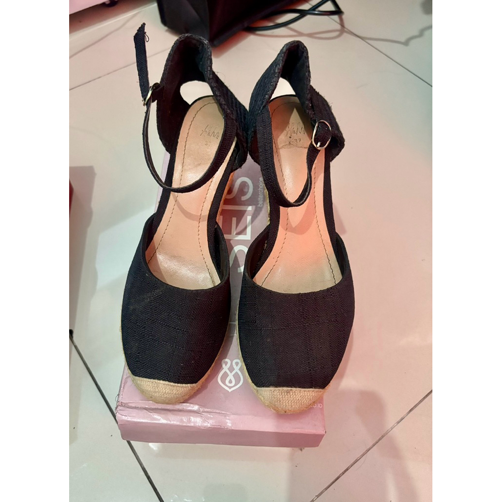 Wedges Denim H& M Size 37