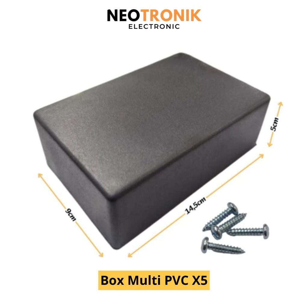 Box Kotak Hitam Elektronik DIY Box Multi Serbaguna X5 PVC