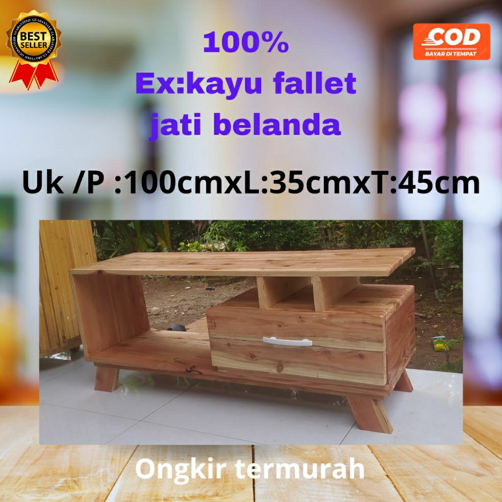 MEJA TV MINIMALIS JATI BELANDA/STAND TV /RAK TV JATI BELANDA FULL PAPAN