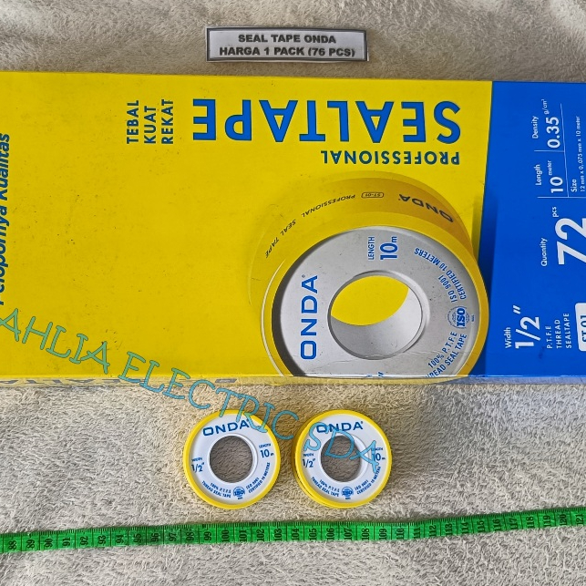 SEAL TAPE ONDA HARGA 1 DUS ( 72 PCS)