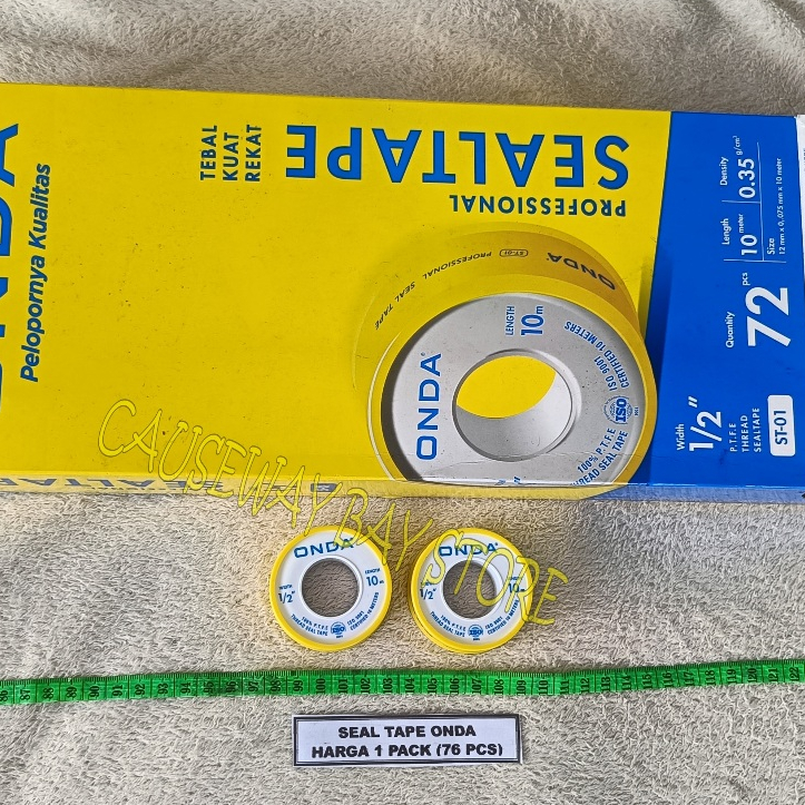 SEAL TAPE ONDA HARGA 1 DUS ( 72 PCS)