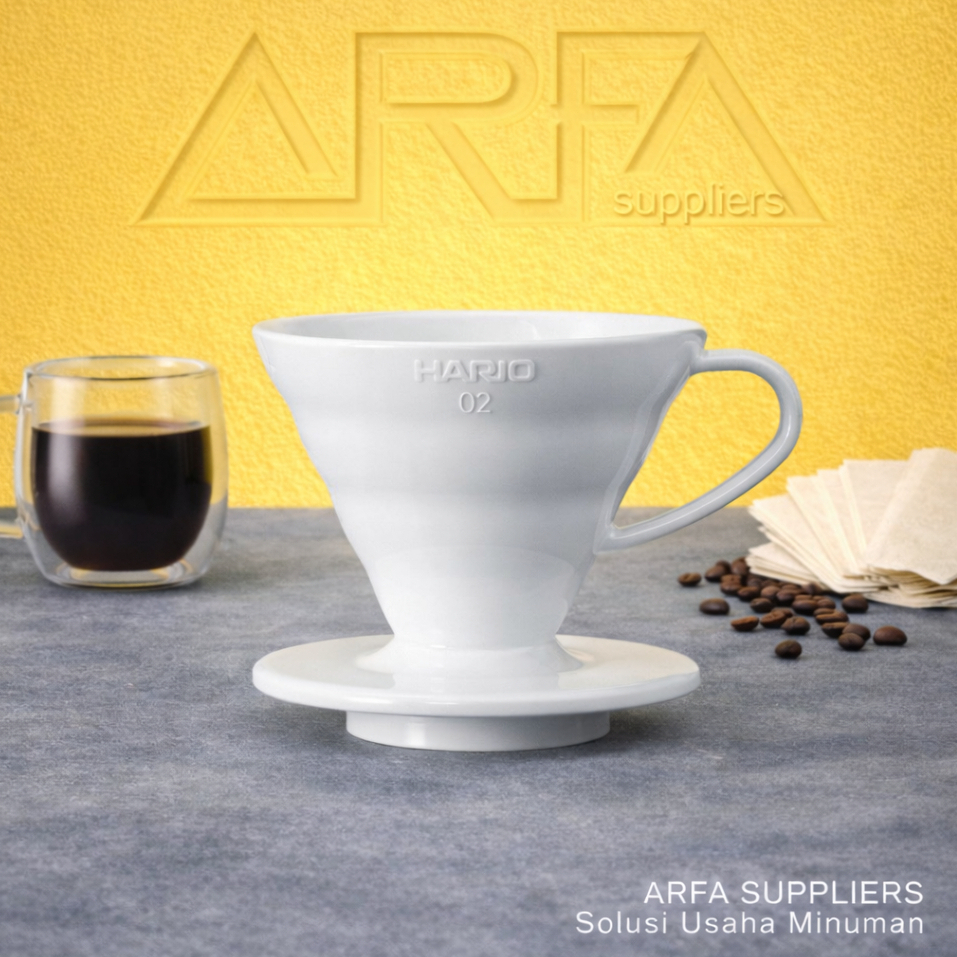 Dripper V60 HARIO 02 White