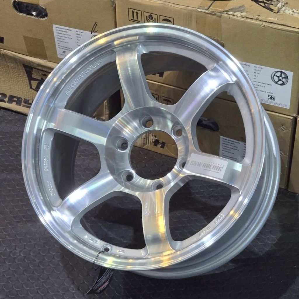 velg mobil r18 SSW S202 POLISH TE37 ORIGINAL THAILAND velg racing ring 18 pajero fortuner strada