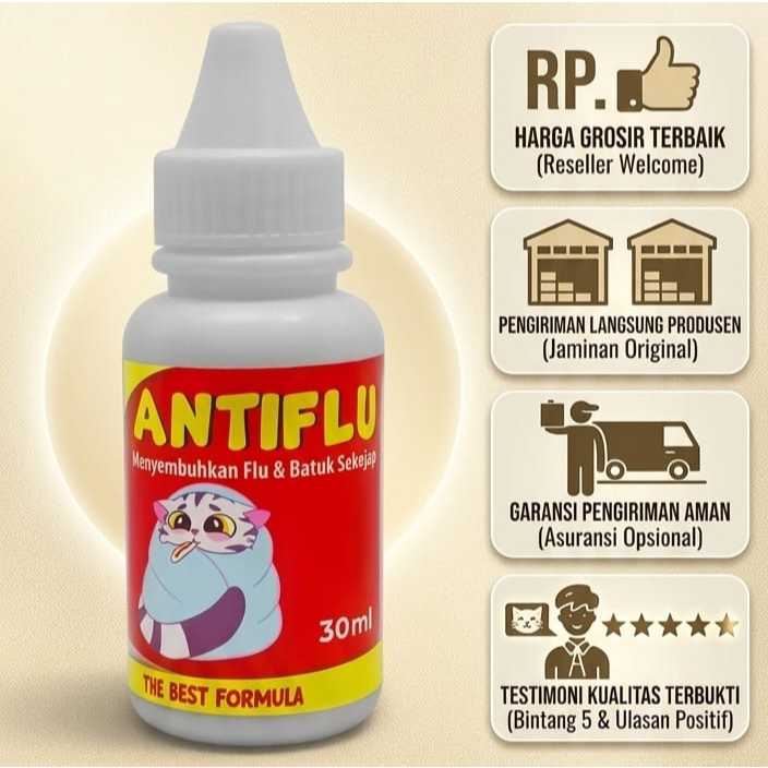 Anti Flu Kucing Obat Batuk Pilek Antibiotik Kucing Kitten Anabul Atasi Bersin Sariawan Infeksi Salur