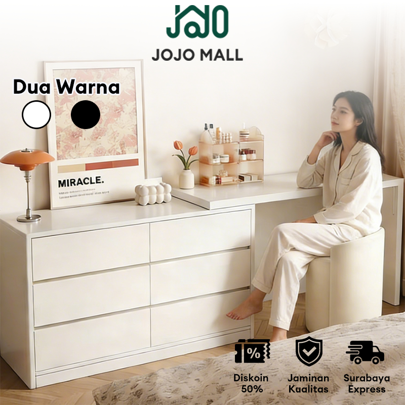 [Surabaya Express]Meja Rias Putih/Meja Sudut/Meja Rias Aesthetic/Meja Rias Minimalis /Meja Kosmetik/