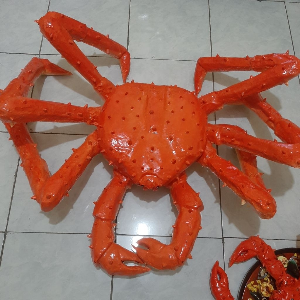 Replika Dummy patung kepiting Alaska king crab