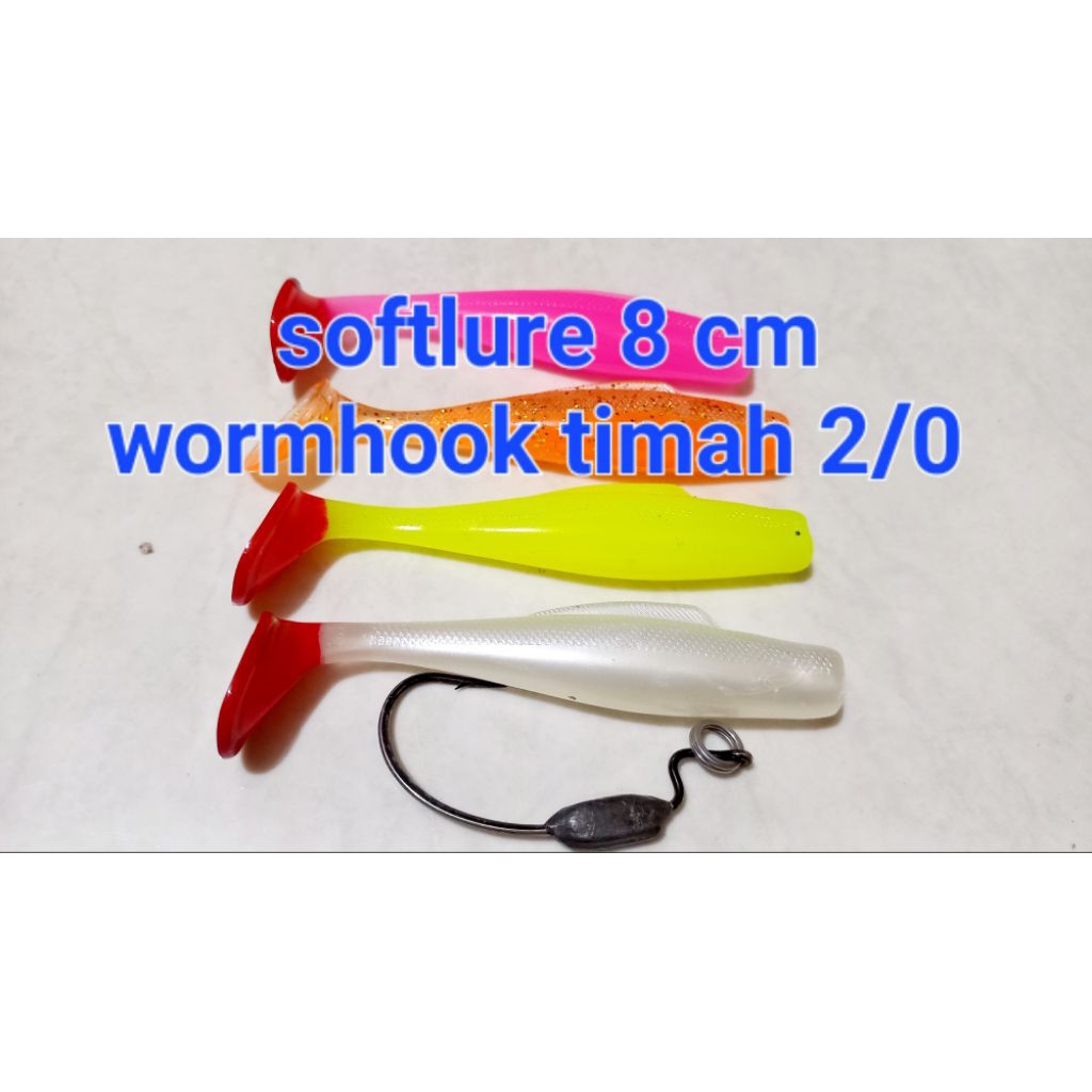 SOFTLURE Rep Zman 6CM HOOK 1# + BLADE. 4.5 GRAM 1 pcs