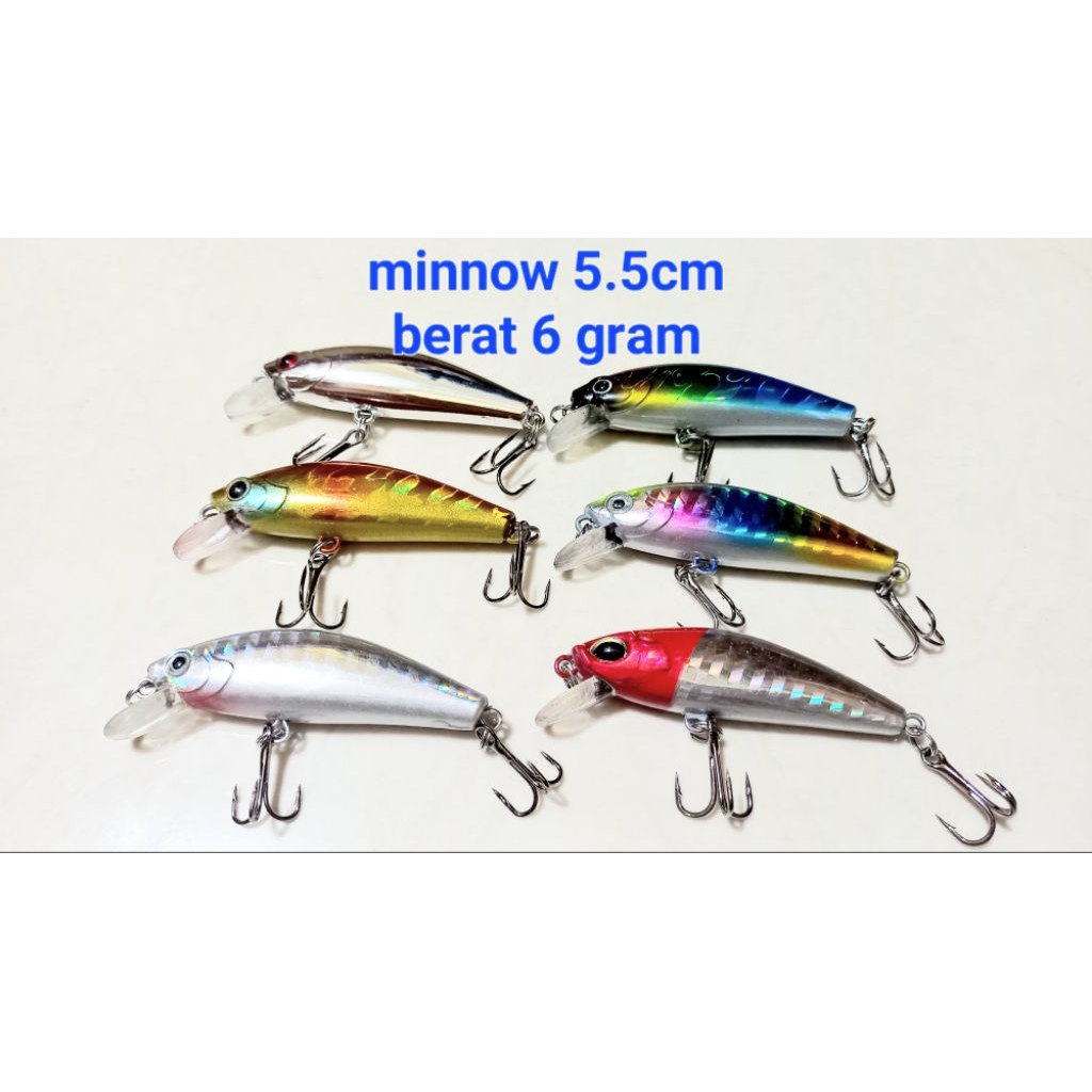 Minnow 5.5cm Umpan Pancing Hampala