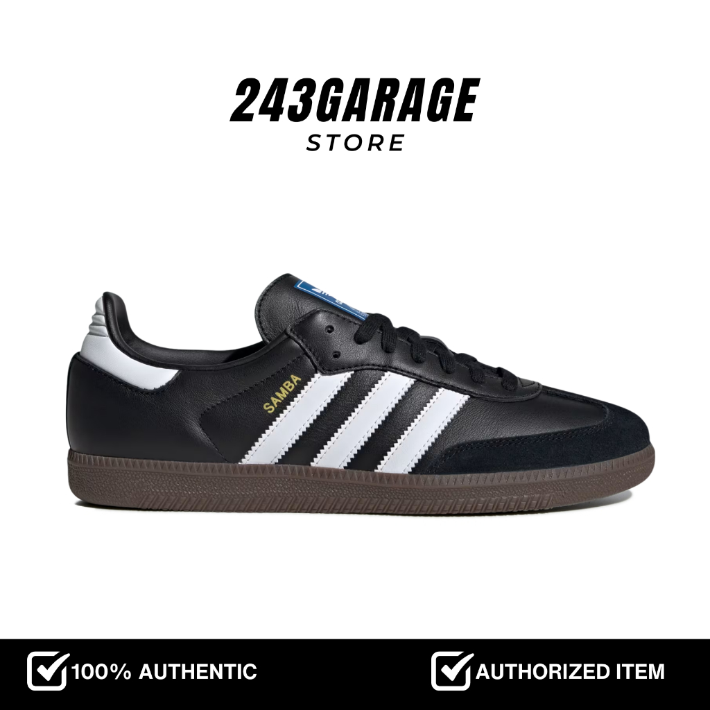 Adidas Samba OG Black White Gum (B75807) - Sneakers Original Resmi