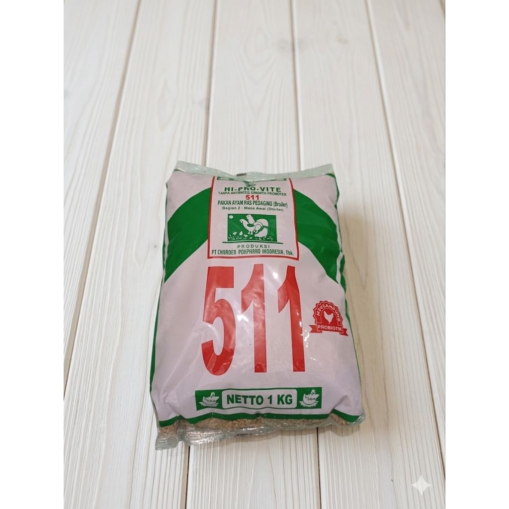 Voer Pakan Ayam Bangkok Jantan Betina 511 - Pur Kemasan Hi Pro Vite Cp511