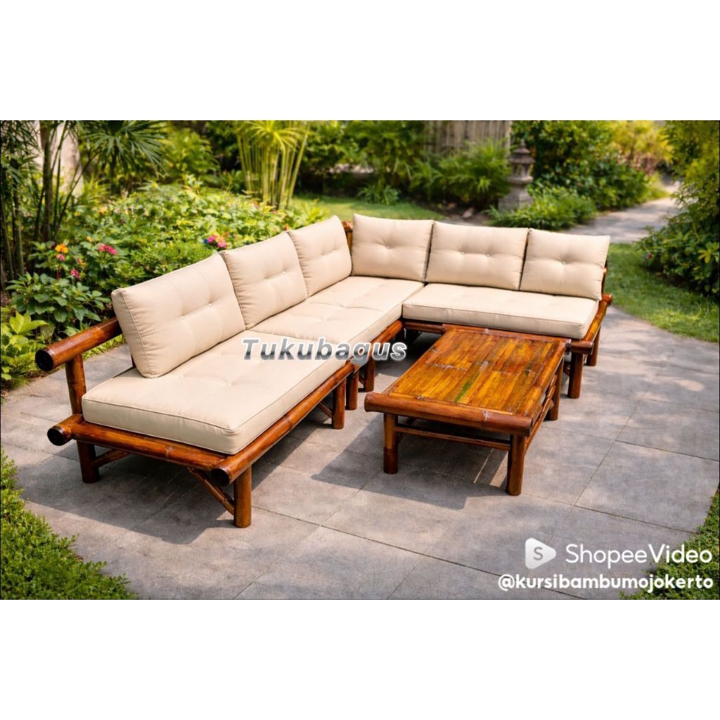 Kursi set bambu soffa mojokerto