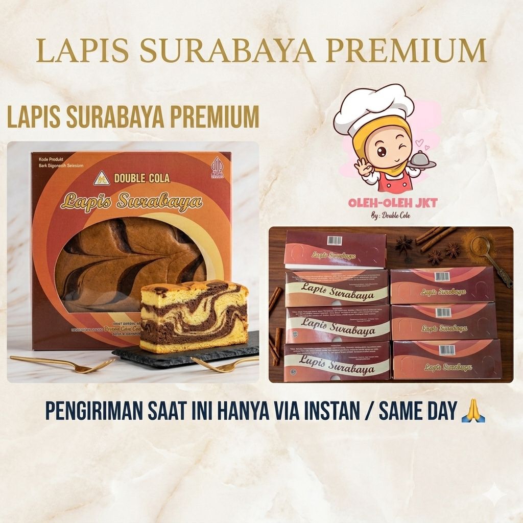 Kue Lapis Surabaya / Lapis Surabaya Premium / Lapis Surabaya Double Cola
