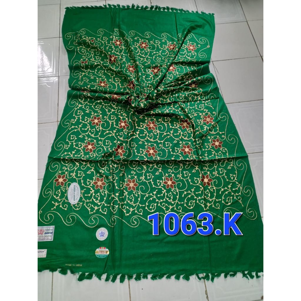 41. SORBAN KASHMIR SULAM HIJAU ORIGINAL