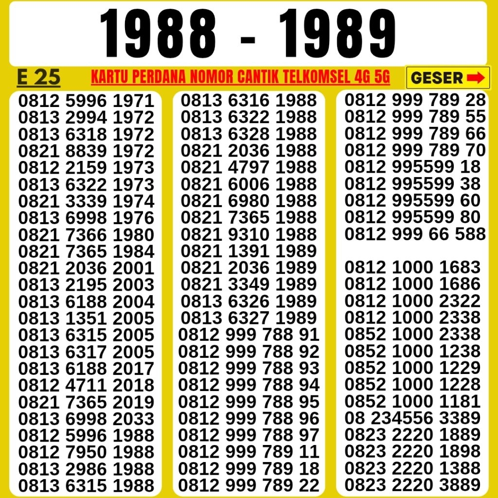 Nomor Cantik Telkomsel Simpati Panca Super 55555 Kartu Perdana Telkomsel Tsel Red Telkomsel 5g Telko