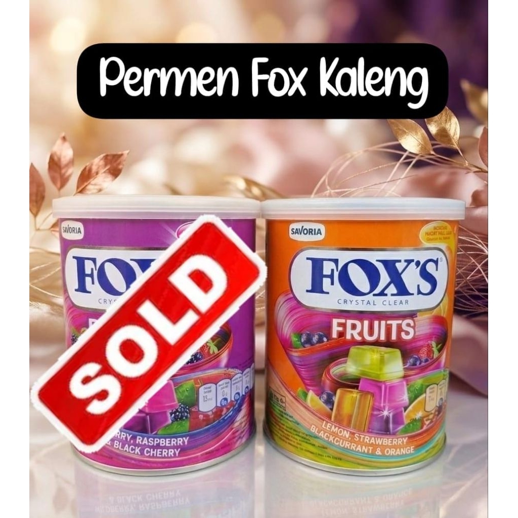 permen Fox's kaleng