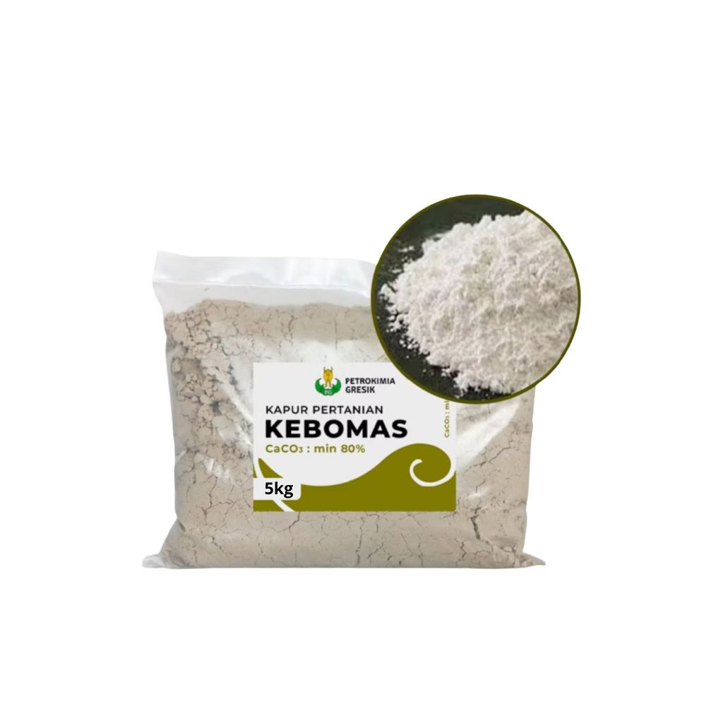 PUPUK KAPUR PERTANIAN KAPTAN DOLOMIT DOLOMITE KEBOMAS REPACK 5 KG