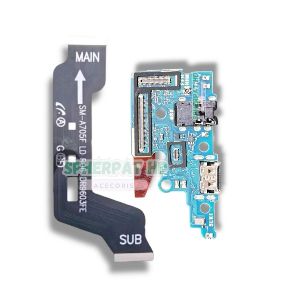 PAPAN CAS / KONEKTOR CHARGER  DAN FLEKSIBEL BOARD SAMSUNG A70 / A705F
