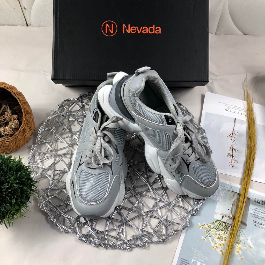 Sneakers tali pria/sepatu pria Brand Nevada -2 N8018