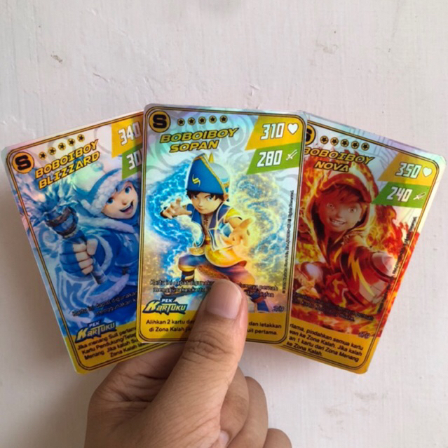 Kartu Boboiboy Nova, Blizzard, Sopan MGC Custom / TCG Boboiboy Pek Kartuku / Bukan Original & Hologr