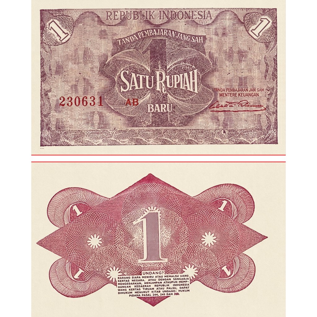 1 Rupiah Tahun 1949 Souvenir Replika Repro