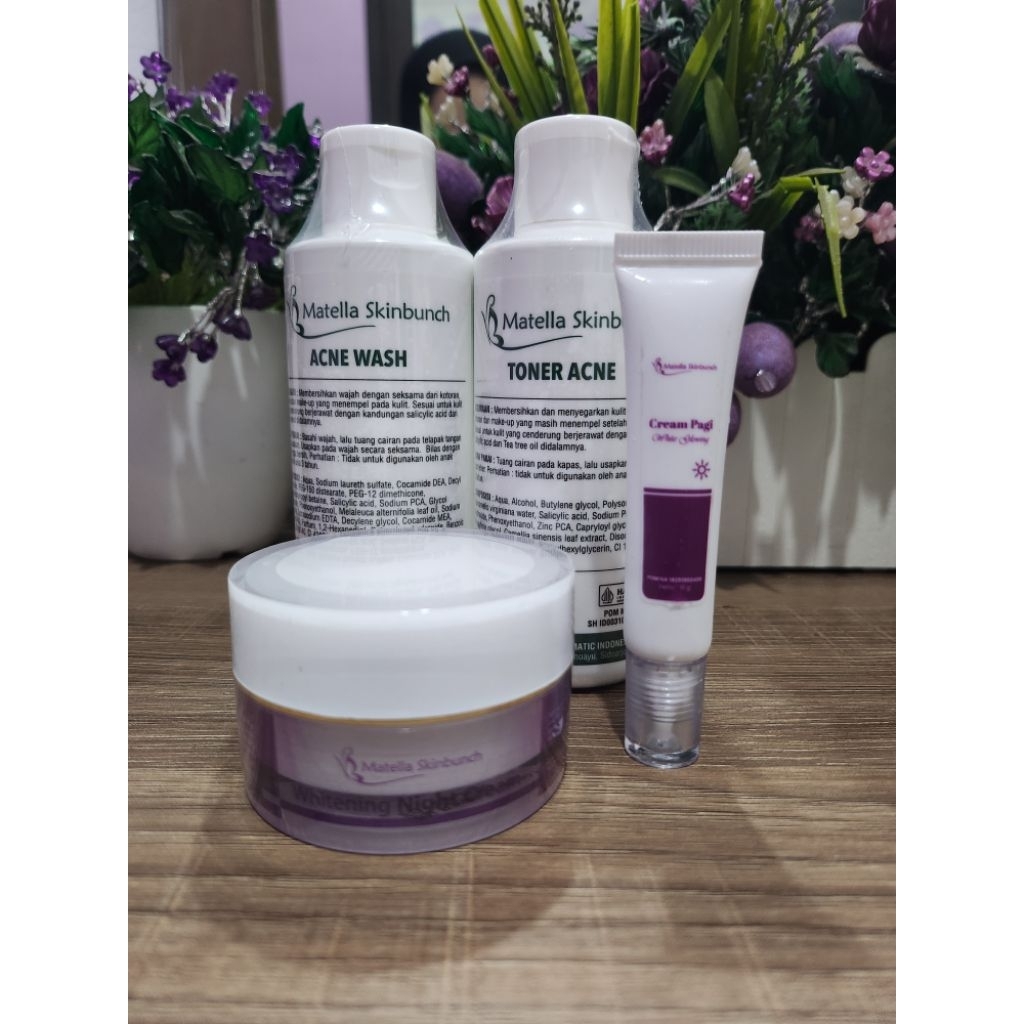 Paket acne pagi whitening Dr.tuti