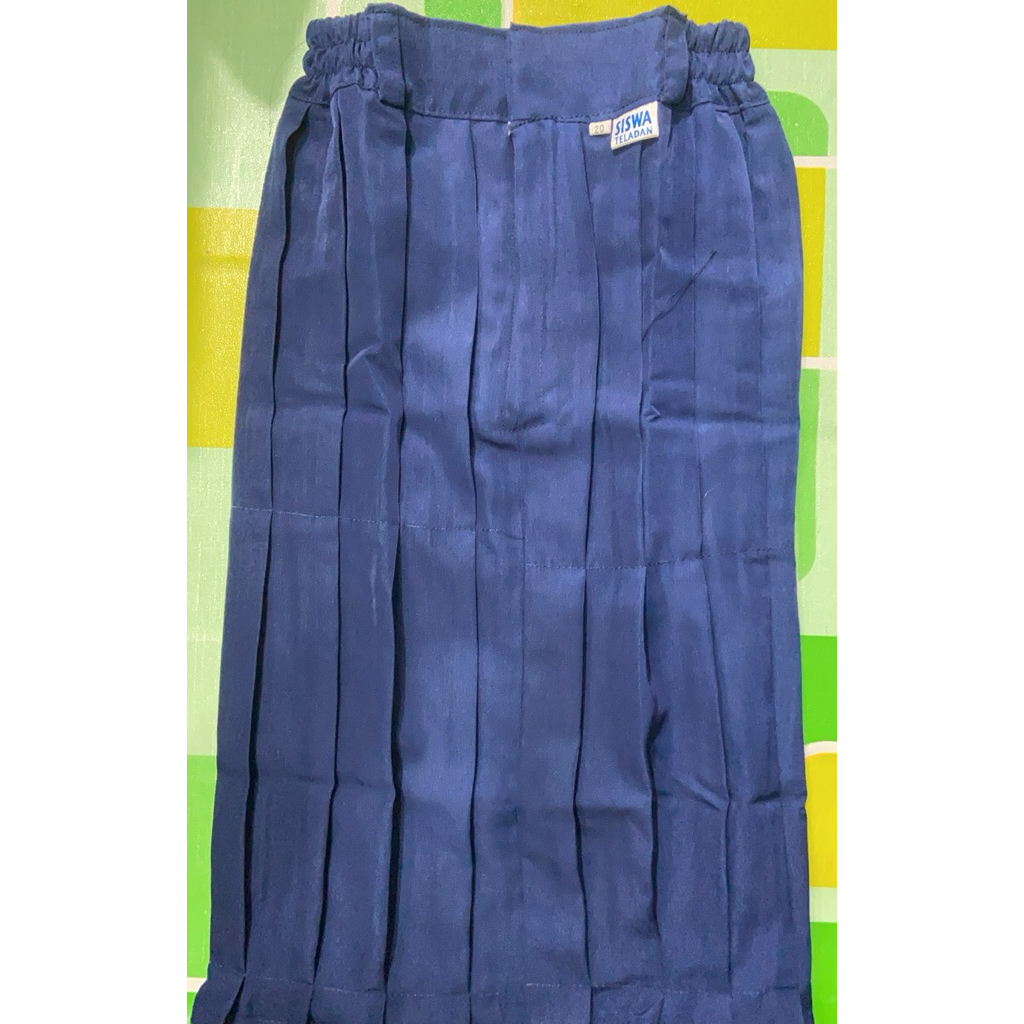 Rok Seragam TK Panjang - Warna Biru