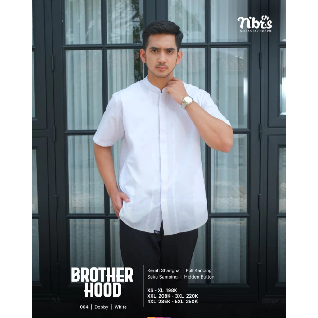Brotherhood 004 Koko Putih Nibras Dobby XS-5XL