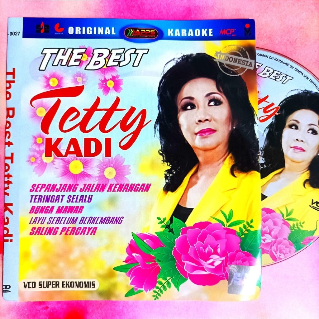 KASET VCD KARAOKE POP INDONESIA TEMBANG KENANGAN NOSTALGIA-KASET VCD LAGU TETTY KADI-VCD KARAOKE POP