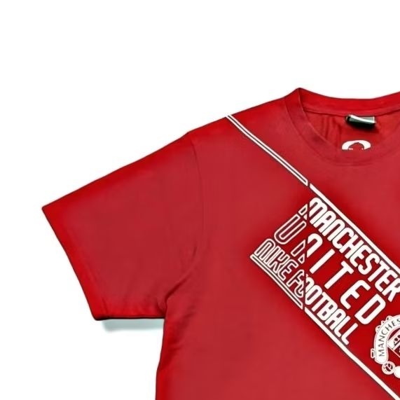 Original T-Shirt Manchester United Mens N1k3 Short Sleeve Red/White 2008