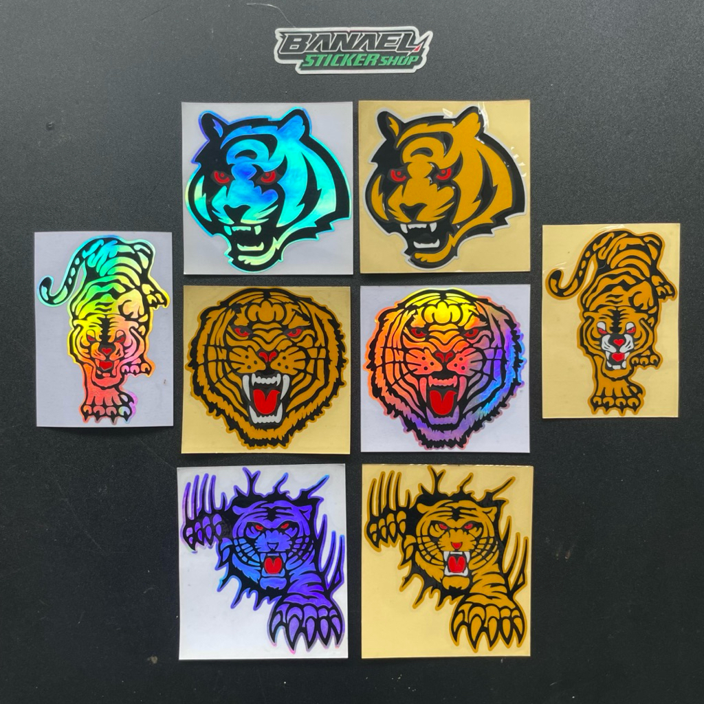 Sticker Stiker Macan Harimau Sticker Kepala Macan Harimau Cutting